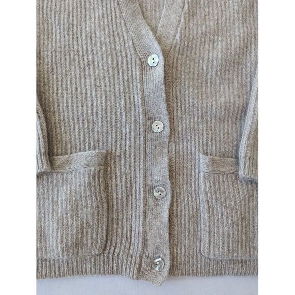 Valerie Stevens Sweater Womens Petite Medium Cardigan Lambswool Angora Vintage - Picture 3 of 8